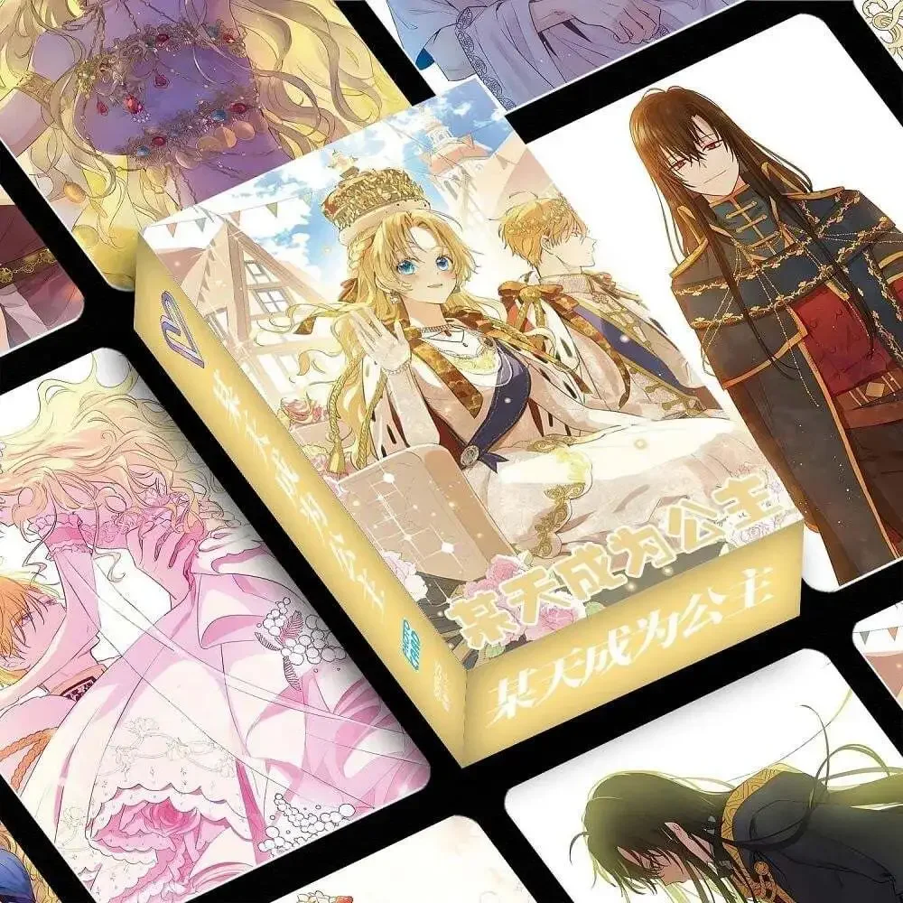 55 Pcs/Set Korean Manhwa Be a Princess Someday Laser Card Sia and Claude Charact